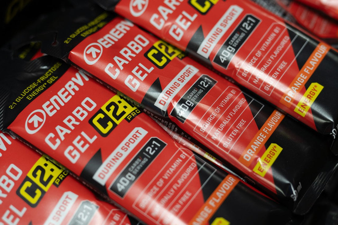 Gely ENERVIT Carbo Gel C2:1 s příchutí pomeranč