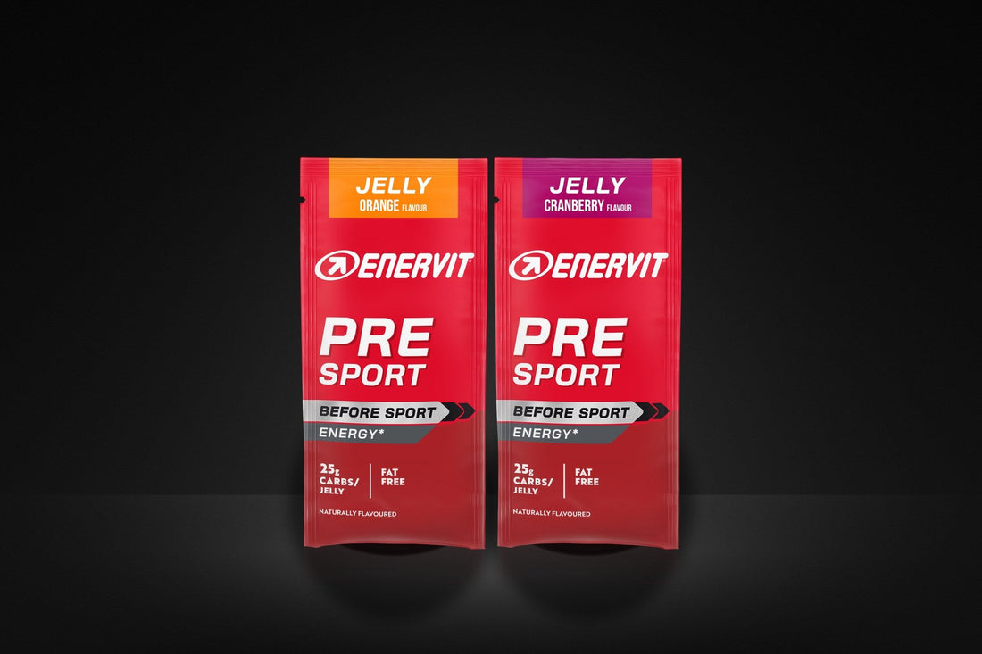 ENERVIT PRE Sport, želé před výkonem s příchutí pomeranč a brusinka