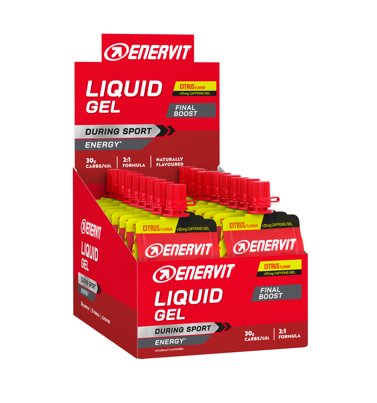 ENERVIT Liquid Gel Competition s kofeinem – citrus
