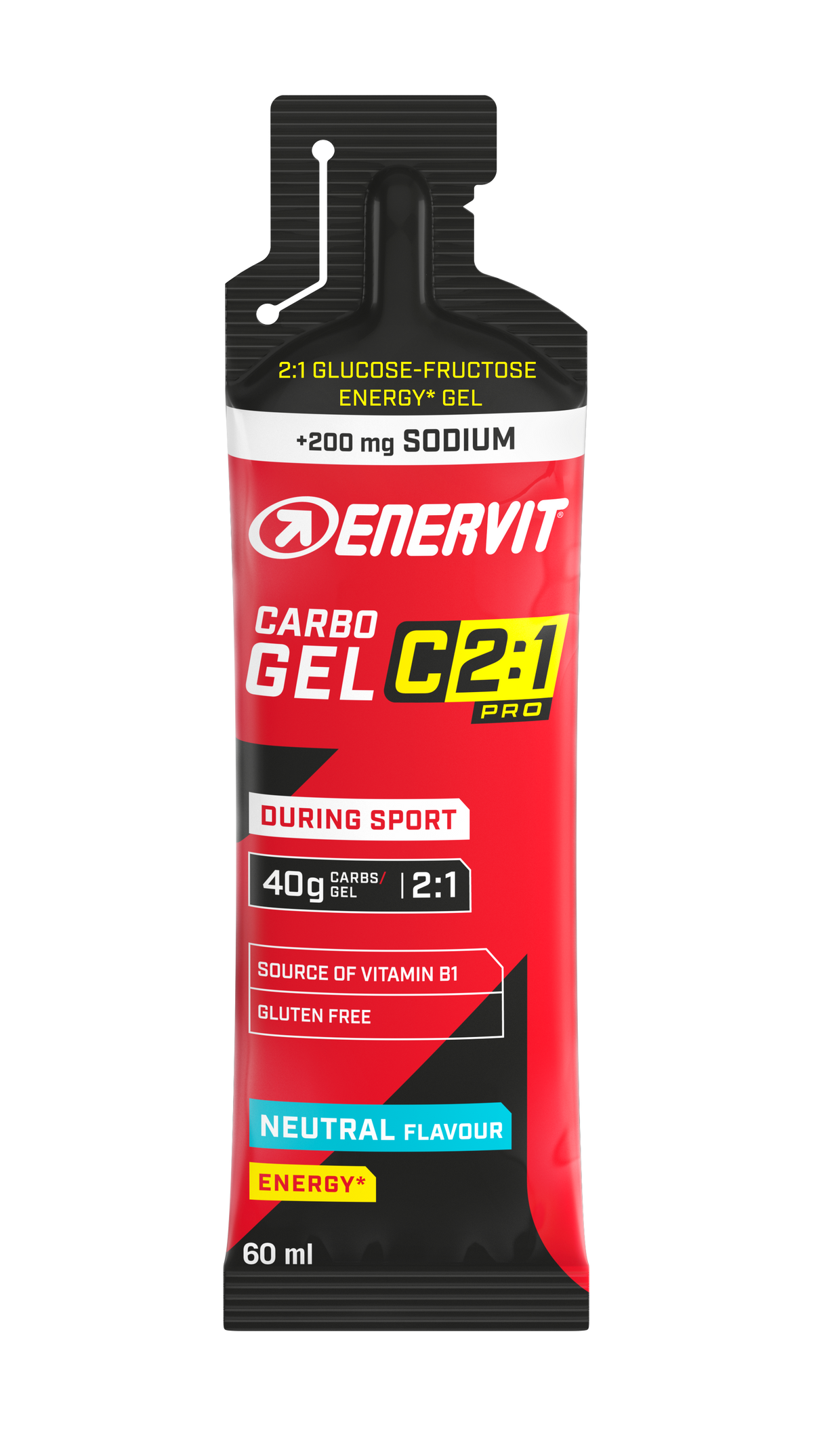 ENERVIT Carbo Gel C2:1 – Se sodíkem – neutrální příchuť