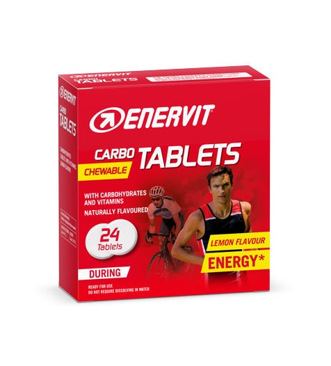 ENERVIT Carbo Tablets (GT Sport) – 24 tablet – Citron