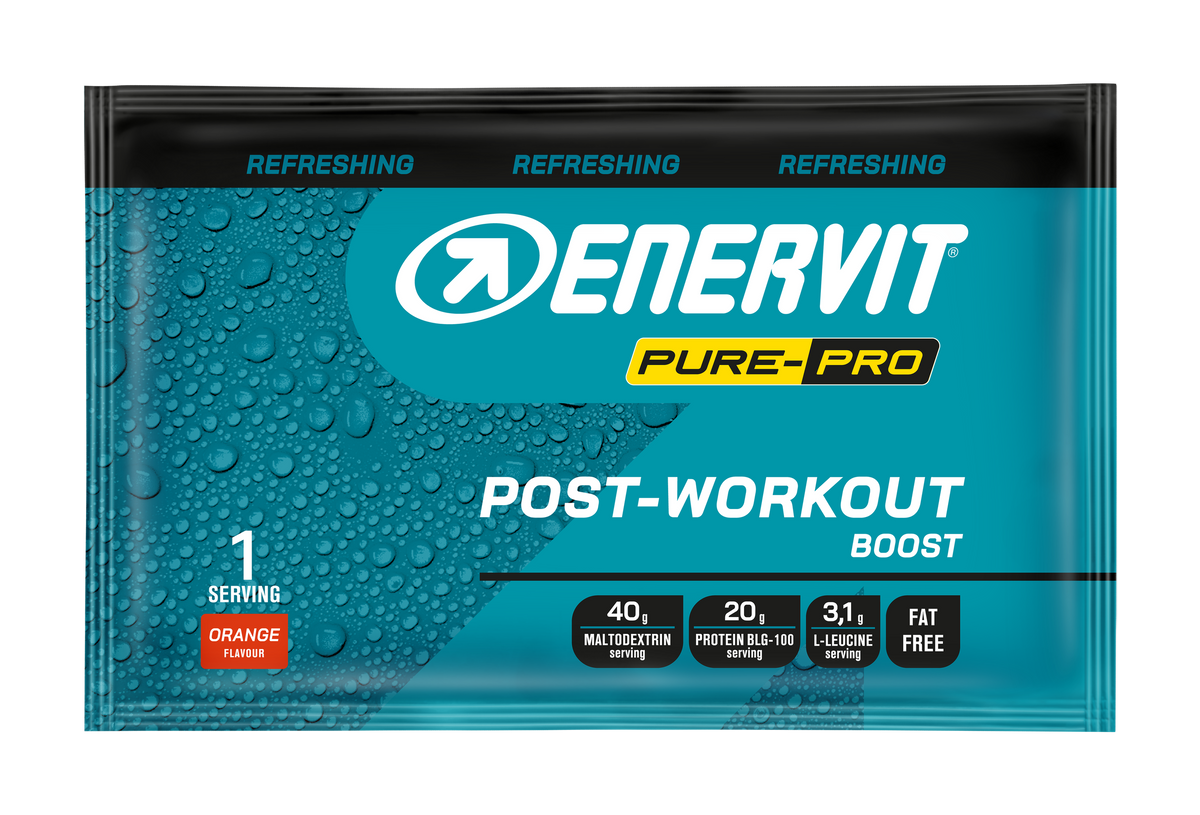 ENERVIT PURE-PRO Post-Workout Boost – pomeranč, sáček 65 g