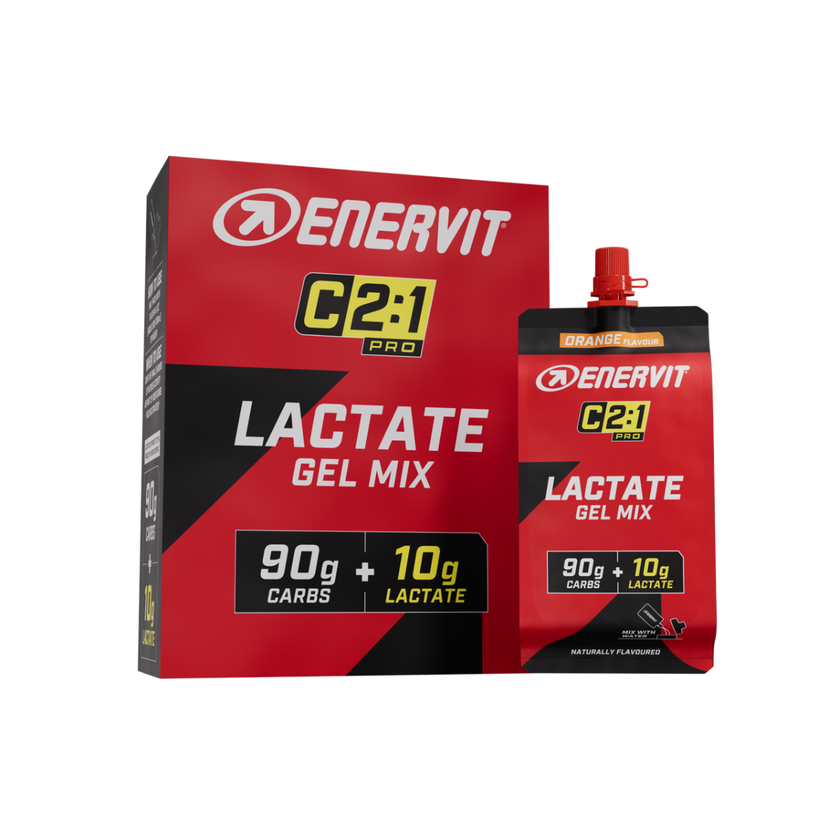 ENERVIT Lactate Gel Mix C2:1 – krabička 4 × 130 ml
